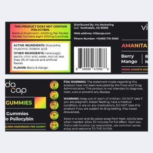 Amanita muscaria mushroom gummies - VidaCap